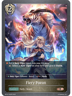 Fiery Paean - BP12-102EN - Bronze