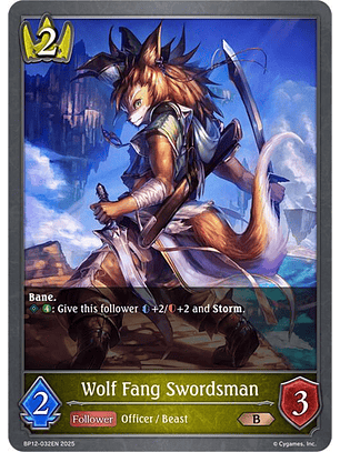 Wolf Fang Swordsman - BP12-032EN - Bronze