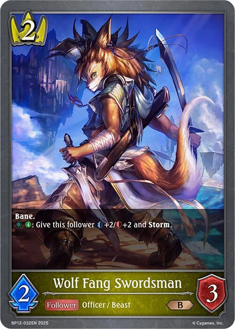 Wolf Fang Swordsman - BP12-032EN - Bronze