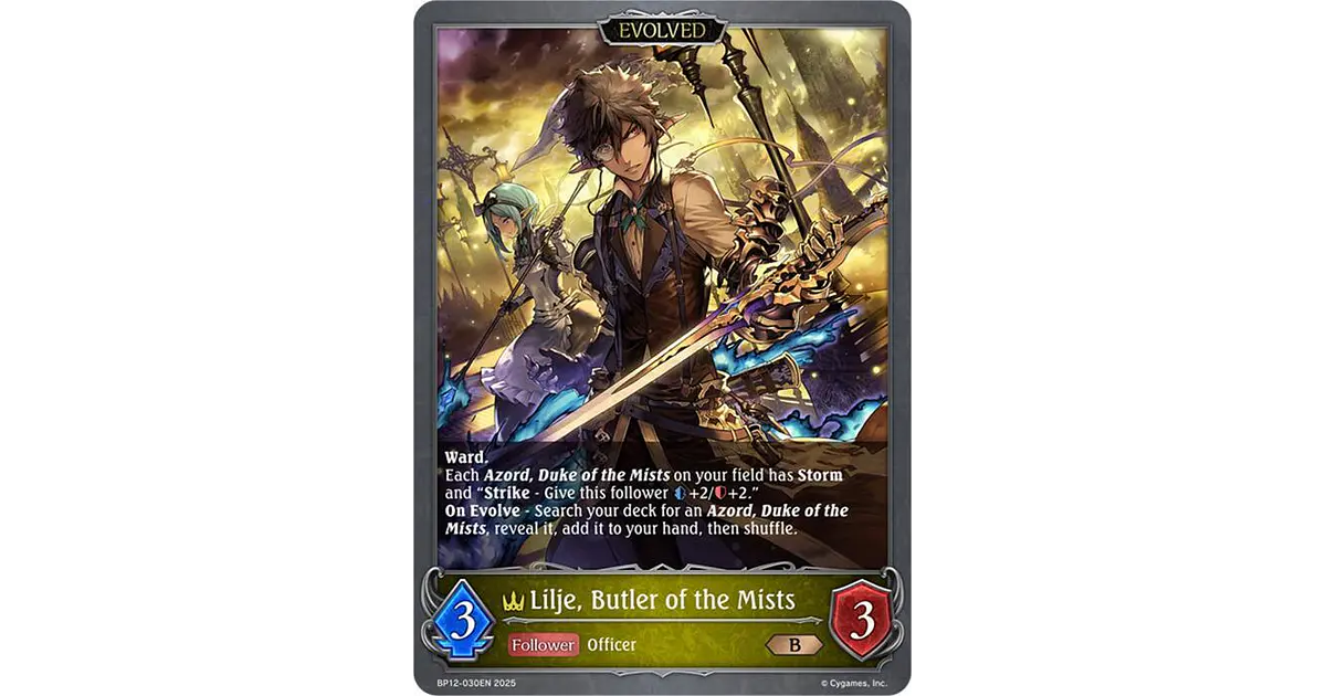 Lilje, Butler of the Mists (Evolved) - BP12-030EN - Bronze