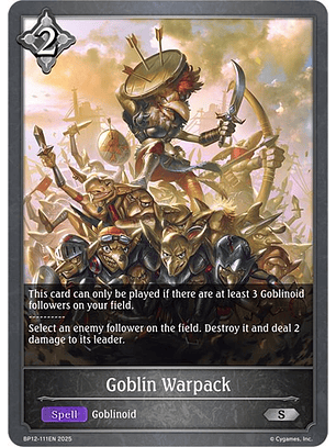 Goblin Warpack - BP12-111EN - Silver 