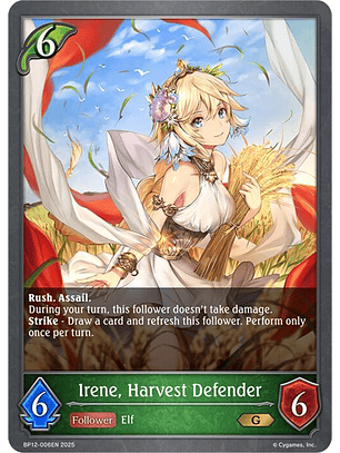 Irene, Harvest Defender - BP12-006EN - Gold