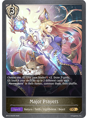 Major Prayers - BP12-092EN - Gold 