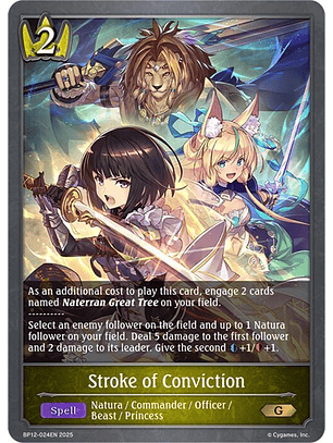 Stroke of Conviction - BP12-024EN - Gold 