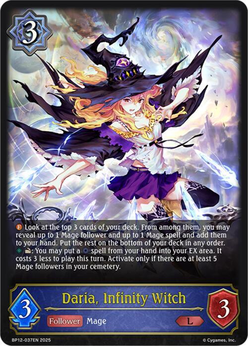 Daria, Infinity Witch - BP12-037EN - Legendary  1