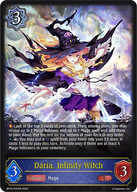 Daria, Infinity Witch - BP12-037EN - Legendary 