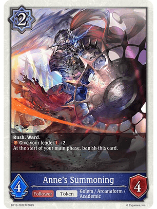 Anne's Summoning - BP13-T01EN - Token 
