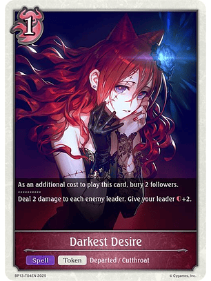 Darkest Desire - BP13-T04EN - Token 