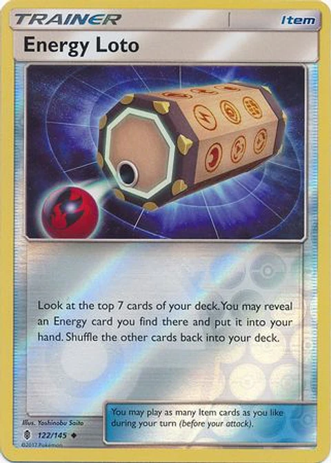 Energy Loto - 122/145 - Uncommon Reverse Holo