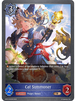 Cat Summoner - BP13-051EN - Bronze