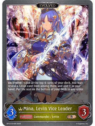 Mina, Levin Vice Leader (Evolved) - BP13-031EN - Bronze