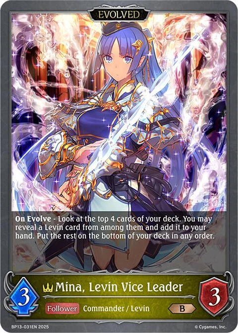 Mina, Levin Vice Leader (Evolved) - BP13-031EN - Bronze