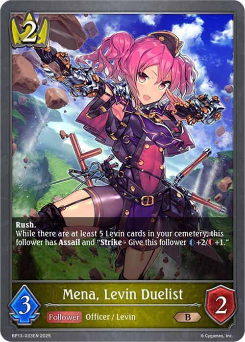Mena, Levin Duelist - BP13-033EN - Bronze 1