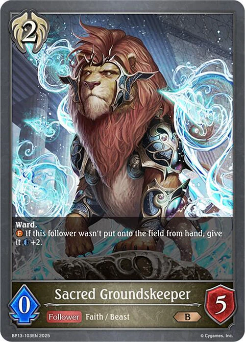 Sacred Groundskeeper - BP13-103EN - Bronze