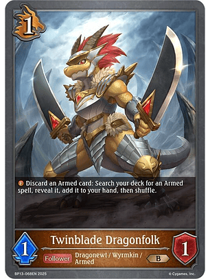 Twinblade Dragonfolk - BP13-068EN - Bronze