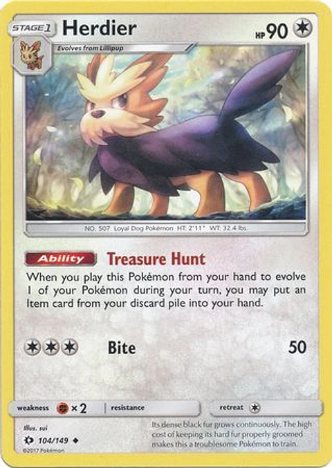 Herdier - 104/149 - Uncommon