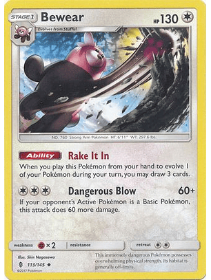 Bewear - 113/145 - Uncommon