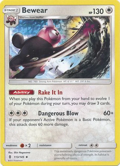 Bewear - 113/145 - Uncommon