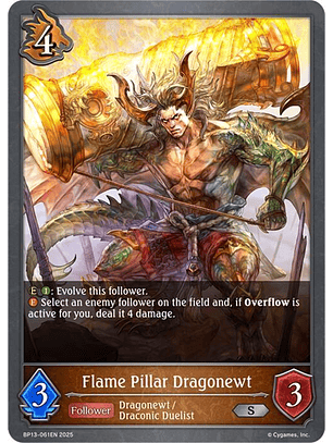 Flame Pillar Dragonewt - BP13-061EN - Silver 