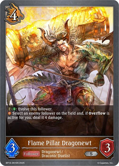Flame Pillar Dragonewt - BP13-061EN - Silver 