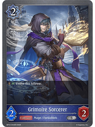 Grimoire Sorcerer - BP13-044EN - Silver