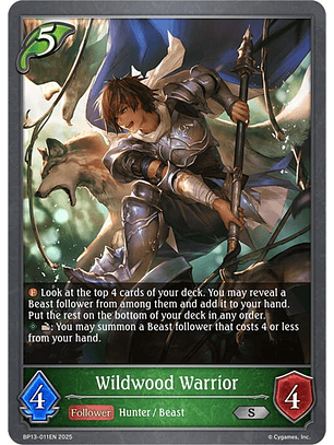 Wildwood Warrior - BP13-011EN - Silver