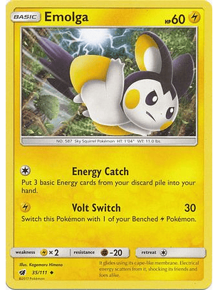 Emolga - 35/111 - Uncommon
