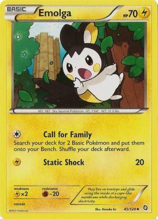 Emolga - 45/124 - Uncommon  1