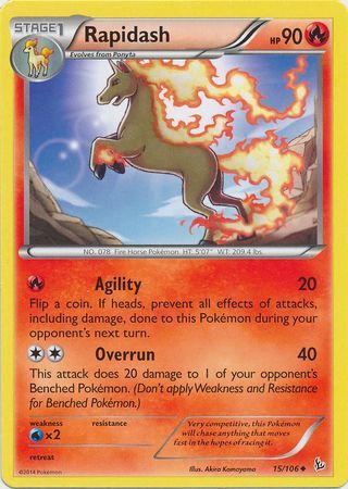 Rapidash - 15/106 - Uncommon 1