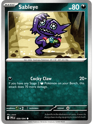 Sableye - 059/094 - PFL