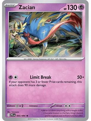 Zacian - 045/094 - PFL