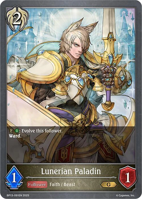 Lunerian Paladin - BP13-091EN - Gold