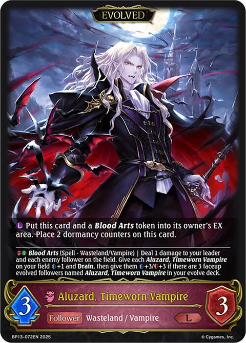 Aluzard, Timeworn Vampire (Evolved) - BP13-072EN - Legendary 
