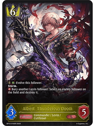 Albert, Thunderous Doom - BP13-019EN - Legendary 