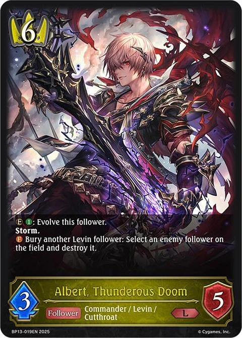 Albert, Thunderous Doom - BP13-019EN - Legendary 