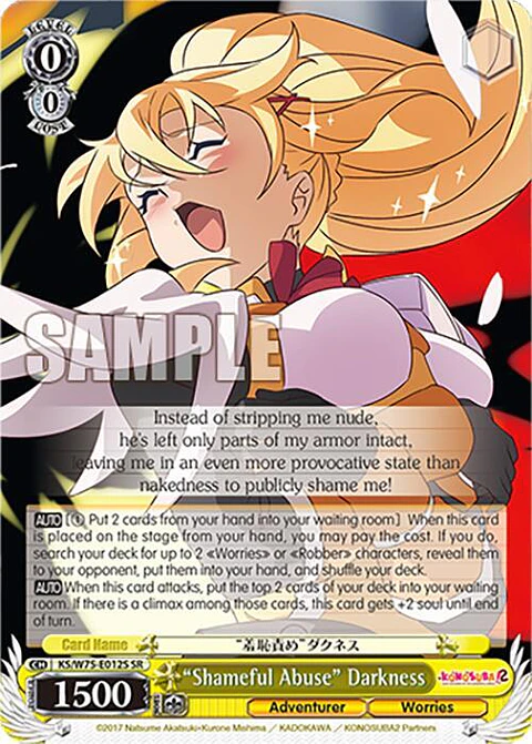 "Shameful Abuse" Darkness - KS/W75-E012S - Super Rare 