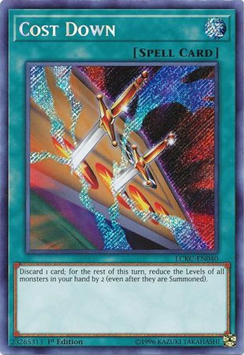 Cost Down - LCKC-EN040 - Secret Rare 