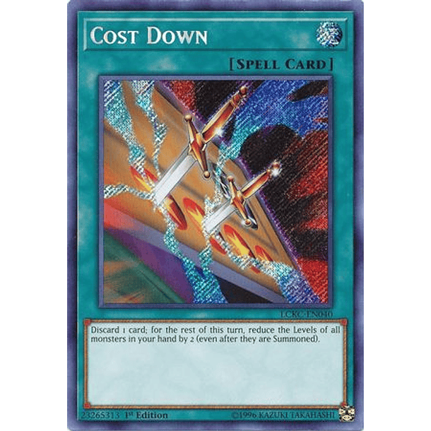 Cost Down - LCKC-EN040 - Secret Rare 