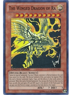 The Winged Dragon of Ra - ORCS-ENSE2 - Super Rare (dañado)