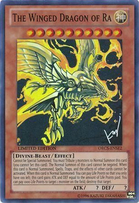 The Winged Dragon of Ra - ORCS-ENSE2 - Super Rare (dañado)