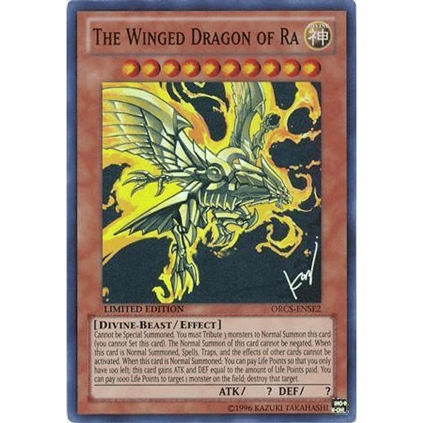 The Winged Dragon of Ra - ORCS-ENSE2 - Super Rare (dañado)