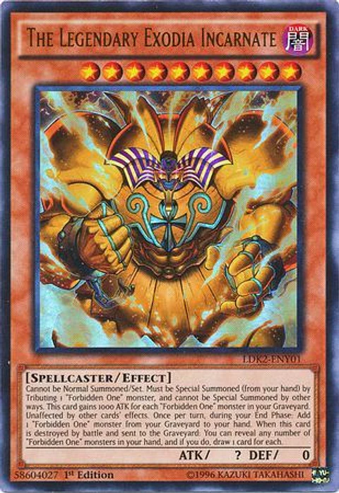 The Legendary Exodia Incarnate - LDK2-ENY01 - Ultra Rare