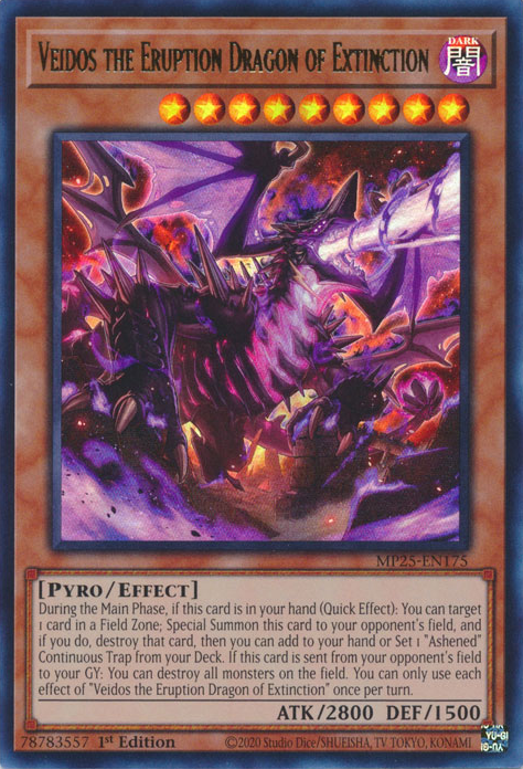 Veidos the Eruption Dragon of Extinction - MP25-EN175 - Ultra Rare 1
