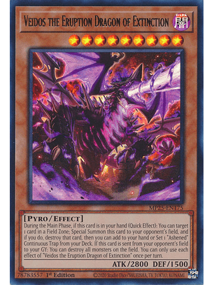 Veidos the Eruption Dragon of Extinction - MP25-EN175 - Ultra Rare