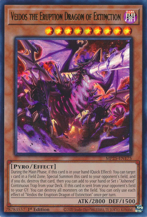 Veidos the Eruption Dragon of Extinction - MP25-EN175 - Ultra Rare