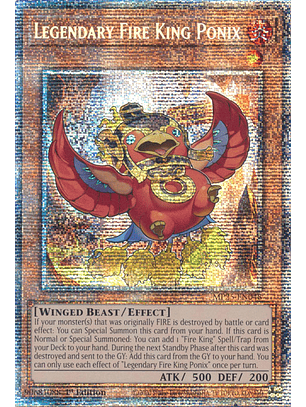 Legendary Fire King Ponix - MP25-EN048 - Starlight Rare