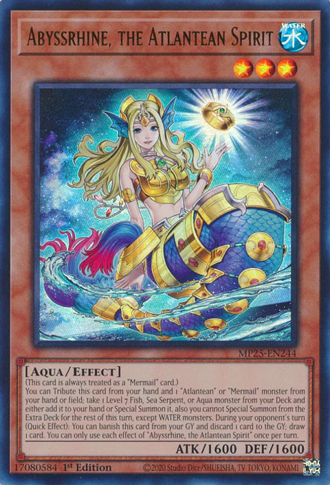 Abyssrhine, the Atlantean Spirit - MP25-EN244 - Ultra Rare 