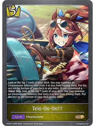 Teio-Oo-Oo!!! - ECP01-018EN - Gold