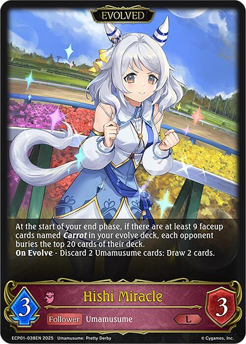 Hishi Miracle (Evolved) - ECP01-038EN - Legendary 