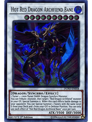 Hot Red Dragon Archfiend Bane - DUPO-EN058 - Ultra Rare